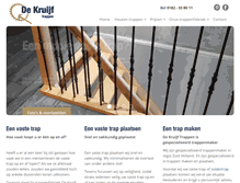 Tablet Screenshot of dekruijftrappen.nl